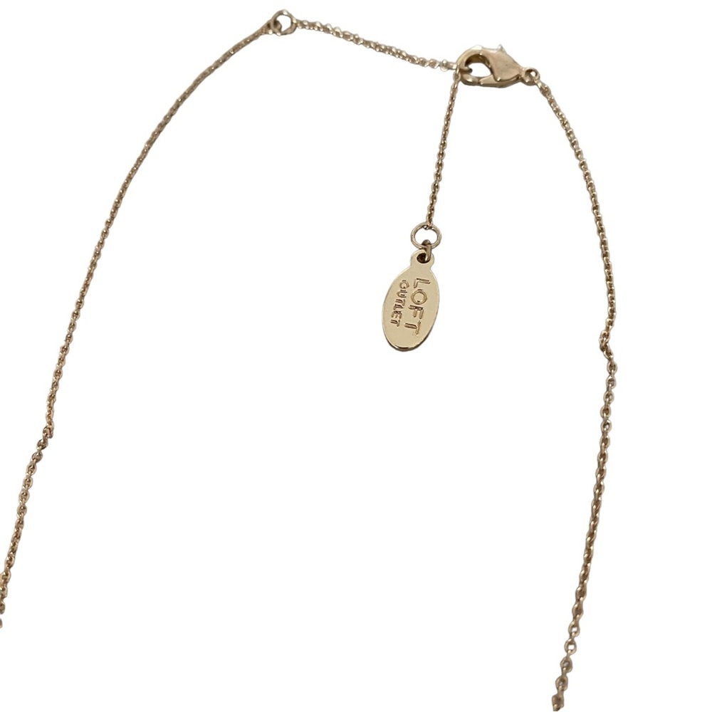 Loft outlet dainty bar necklace leopard brown gold tone - Picture 2 of 9